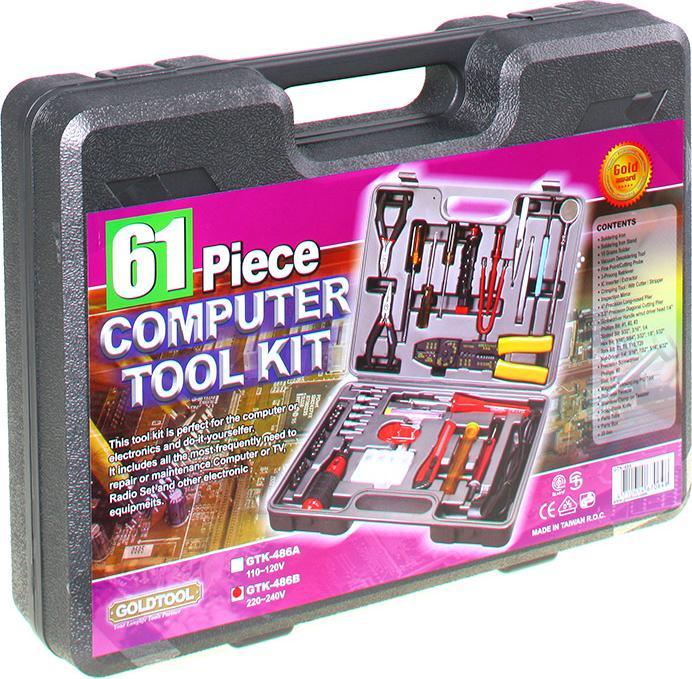 Produktbild InLine Werkzeugset für Computer und Elektronik, 61-teilig