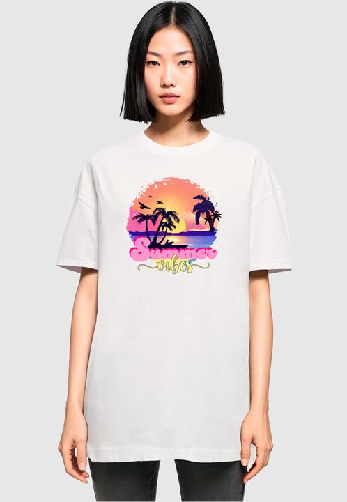 Produktbild Merchcode Ladies Summer Vibes Sunset Oversized Boyfriend Tee - 118413 (XXL)