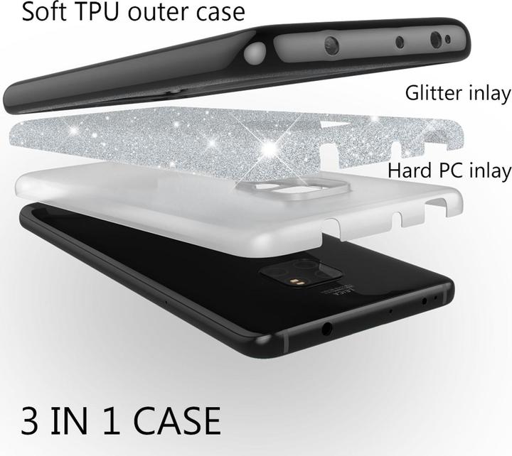 Image du produit Nalia Étui pour téléphone portable à paillettes (Mate 20)