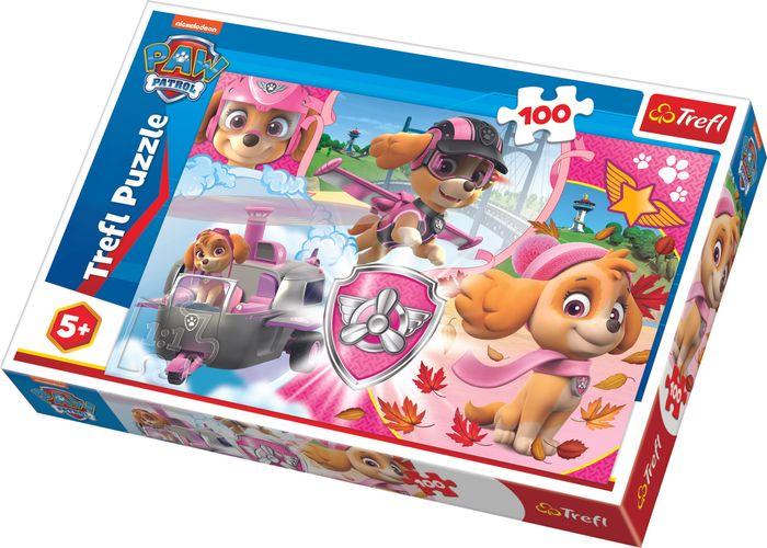 Actual product image Trefl Puzzle 100? Skye in action / PAW Patrol (100 pieces)