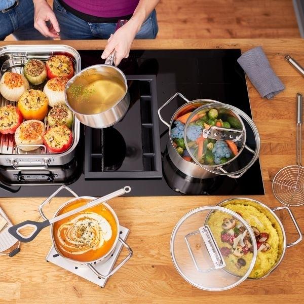 Image du produit Rösle Casserole EXPERTISO gris acier (24 cm, Casserole, Acier inoxydable)