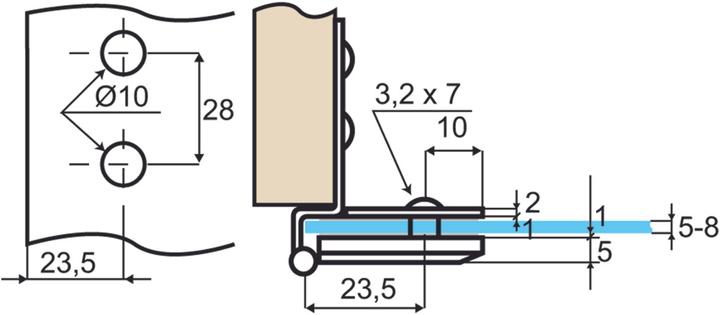 Immagine prodotto OK-Line Cerniere per porte in vetro