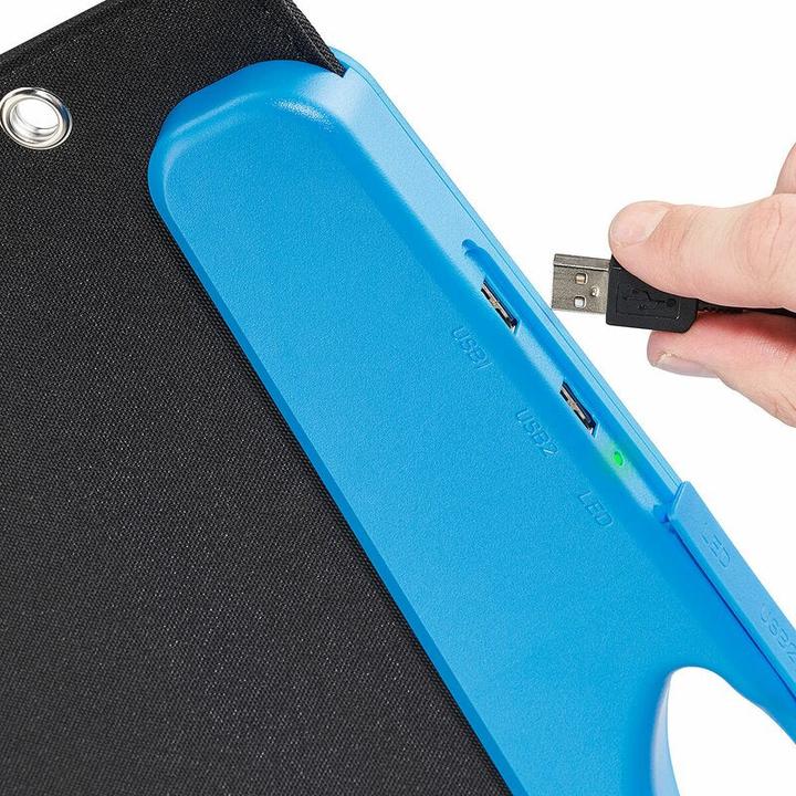 Image du produit Ective SunDock 100W USB Sac solaire 12V Panneau solaire mobile Panneau solaire pliable (100 W, 3.80 kg)