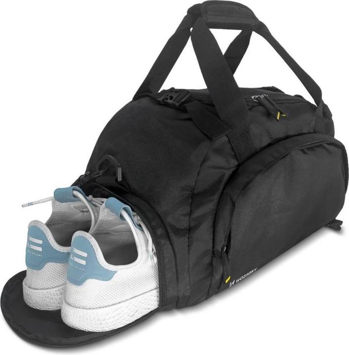 Produktbild Wozinsky Travel Sports Bag Backpack Hand Luggage Bag 40x20x25 cm for Airplane Black (WSB-B01) (16 l)