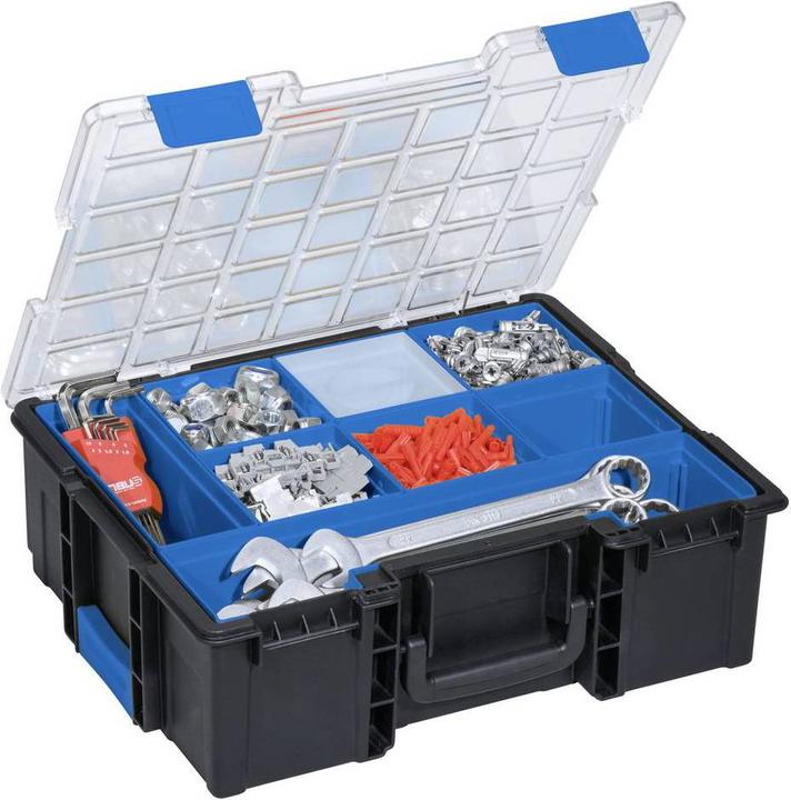 Actual product image Allit EuroPlus Pro K 44.144/8L, professional small parts case with connector (1 pieces)