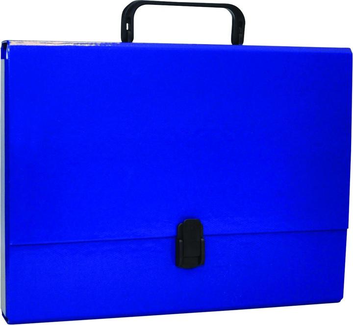 Image du produit Staples Porte-documents de bureau avec poignée, 50 mm, bleu marine (A4)