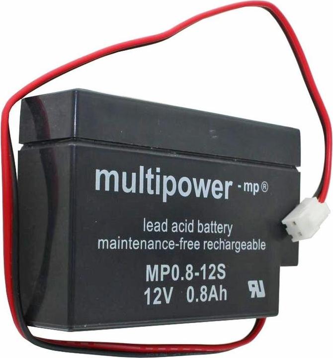 Produktbild Multipower MP0,8-12 Blei-Akku mit JST Stecker, MP0.8-12S (12V)
