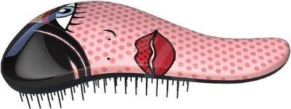 Dtangler Hair brush with Red Lip / Eye handle (L)