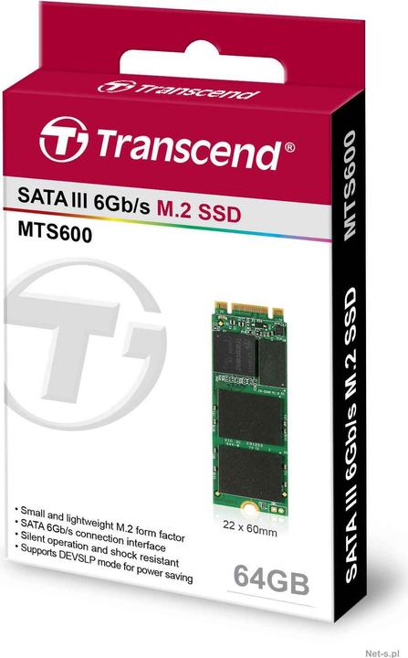 Actual product image Transcend Msa370 (64 GB, mSATA)