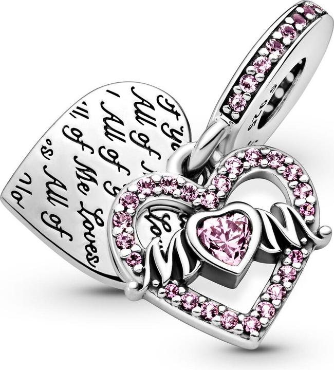 Produktbild Pandora Heart & Mum Charm (Sterling-Silber)