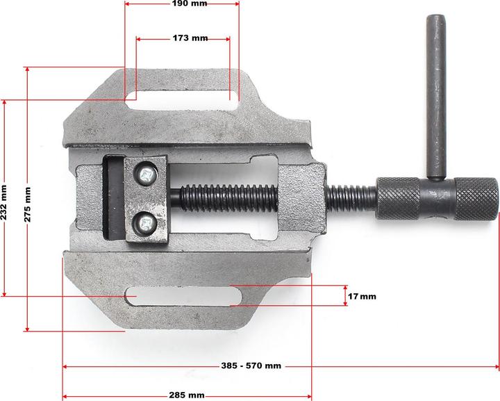 Produktbild Wiltec Maschinenschraubstock 200mm Schraubstock Werkstatt Bohrmaschinenschraubstock (200 mm)