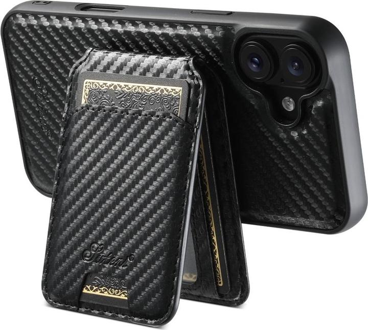 Image du produit Ueli Express Étui magnétique en carbone avec porte-cartes amovible (Apple iPhone 16)