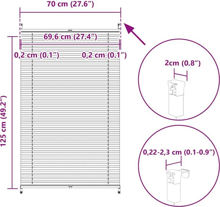 Immagine prodotto VidaXL Rollo (70 x 125 cm)