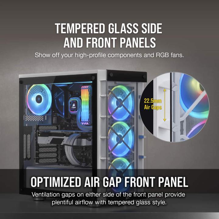 Image du produit Corsair iCUE 465X RGB (mATX, Mini-ITX, ATX)