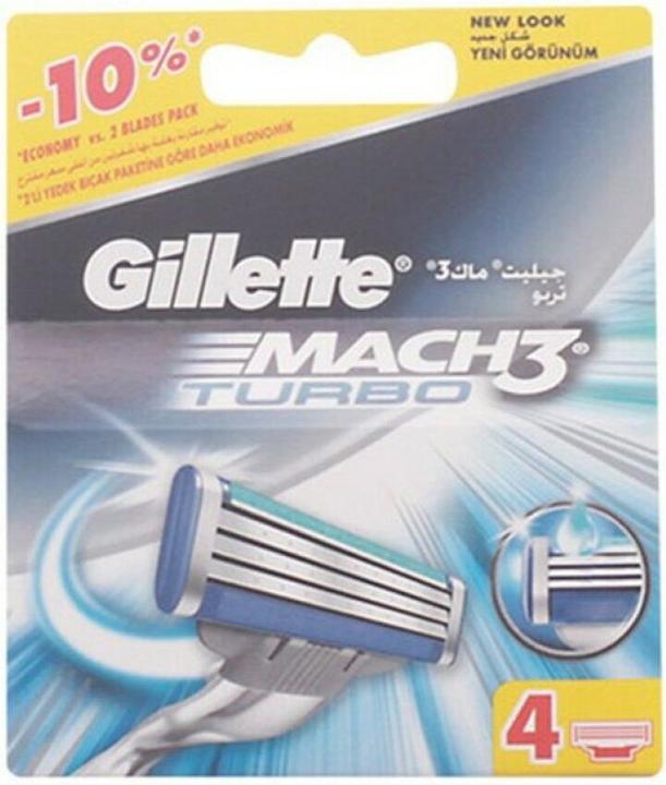Actual product image Gillette Mach3 Turbo (4 x)
