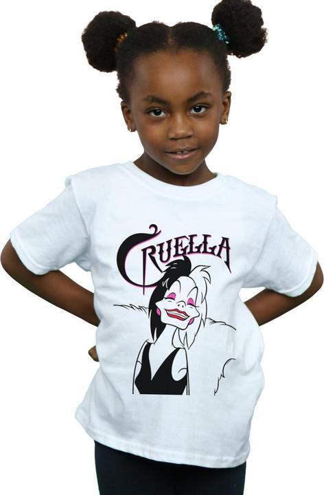 Immagine prodotto Disney Cruella De Vil Evil Smile Maglietta Ragazze (152, 158)