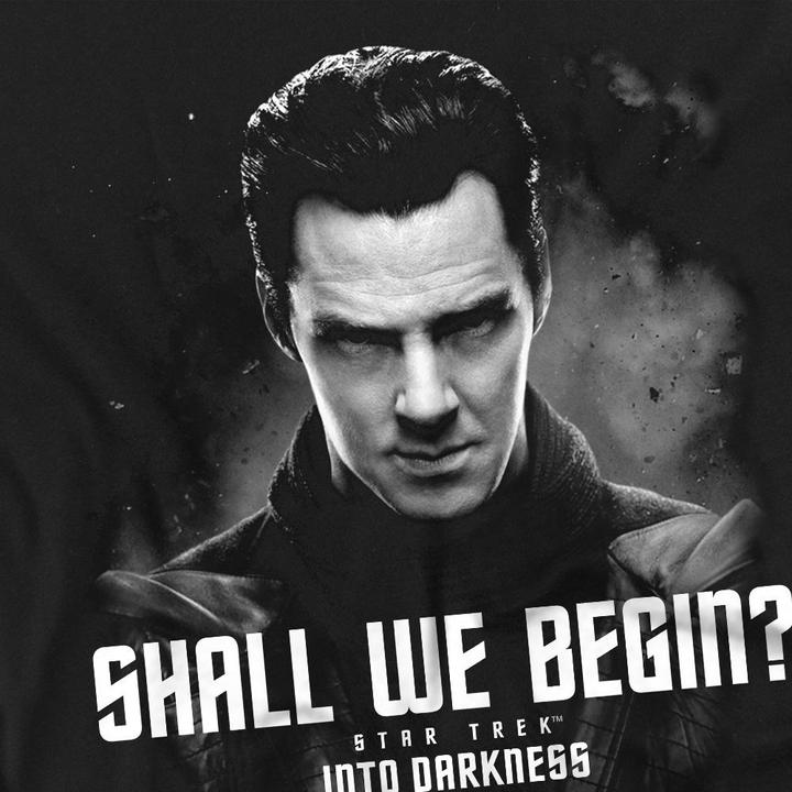 Actual product image Star Trek: Into Darkness Mens Shall We Begin T-Shirt (5XL)