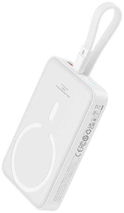 Actual product image Baseus Powerbank Magnetic Mini 10000mAh 20W MagSafe (white) (10000 mAh, 20 W, 20 Wh)