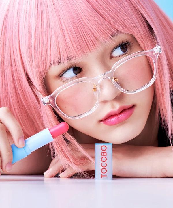 Actual product image Tocobo Glass Tinted Lip Balm 013 Tangerine Red 0.67 oz 19g