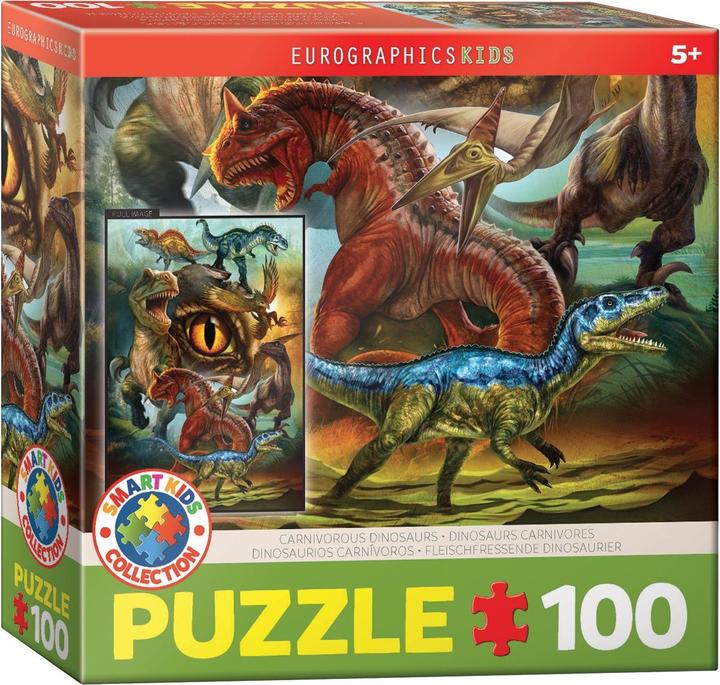 Produktbild Eurographics Fleischfressende Dinosaurier 100 Teile (199 Teile)