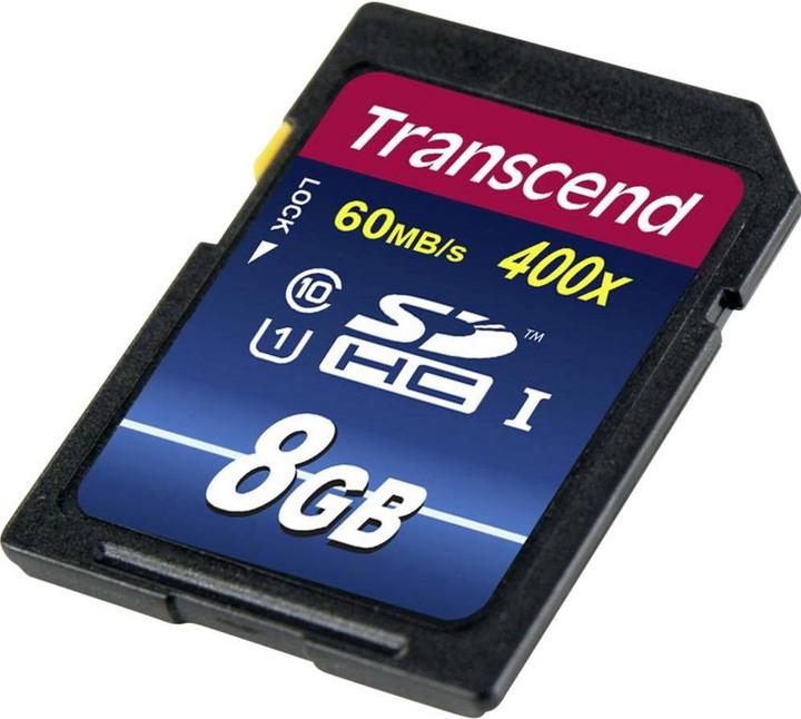 Actual product image Transcend Premium 400x (8 GB, SDHC, U1, UHS-I)