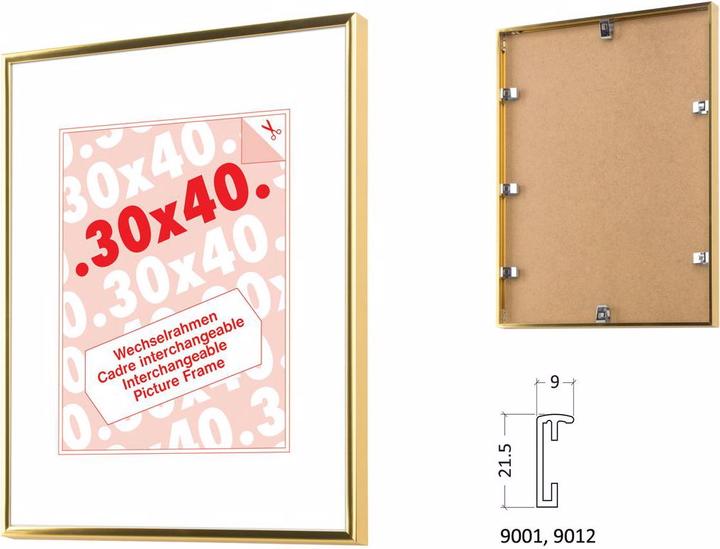 Actual product image Debex Aluminium removable frame (30 x 40 cm)
