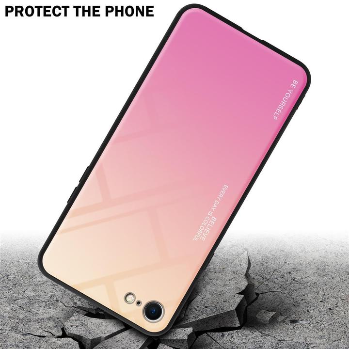 Produktbild Cadorabo TPU 2 Farben Glas Cover (Apple iPhone 7, Apple iPhone SE (2nd Gen))