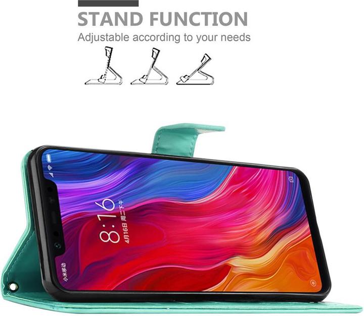 Productafbeelding Cadorabo Bloemen Boekomslag (Xiaomi Mi 8)