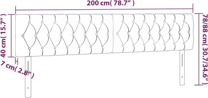 Immagine prodotto VidaXL Fran (200 x 7 x 88 cm)