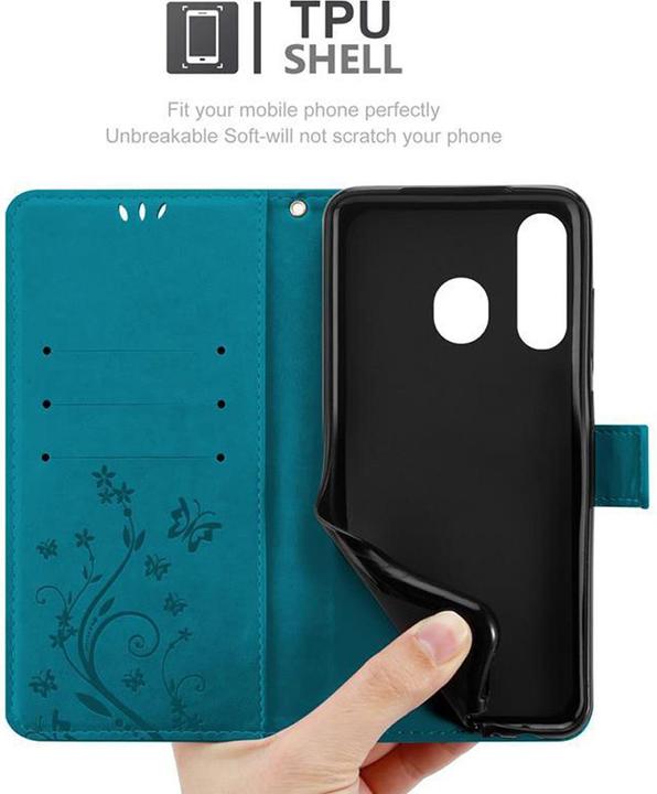 Image du produit Cadorabo Couverture du livre de fleurs (Samsung Galaxy A8s)