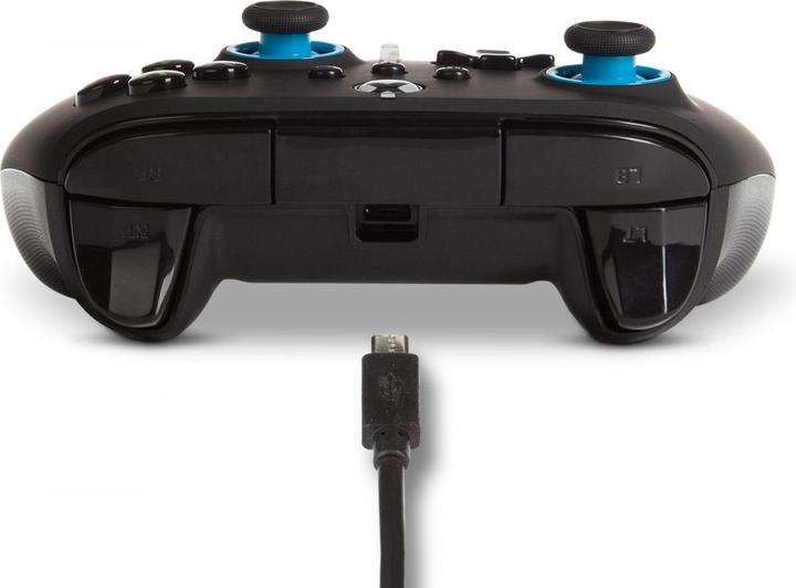 Actual product image PowerA Controller Wired Blue Hint (Xbox One / Series X / PC) (Xbox Series X, Xbox One X, Xbox One S, Xbox Series S)