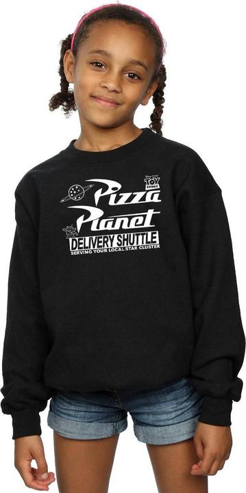 Produktbild Disney Toy Story Pizza Planet Logo Sweatshirt Mädchen (140, 146)