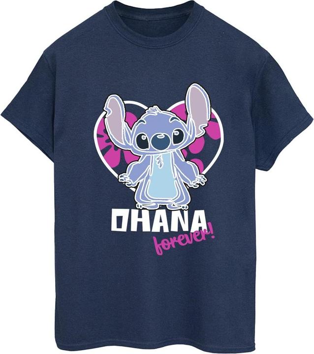 Image du produit Disney - T-shirt LILO AND STITCH OHANA FOREVER HEART - Femme (M)