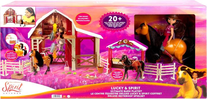 Immagine prodotto Spirit Il Cavallo selvaggio - Set di gioco delle scuderie da equitazione deluxe