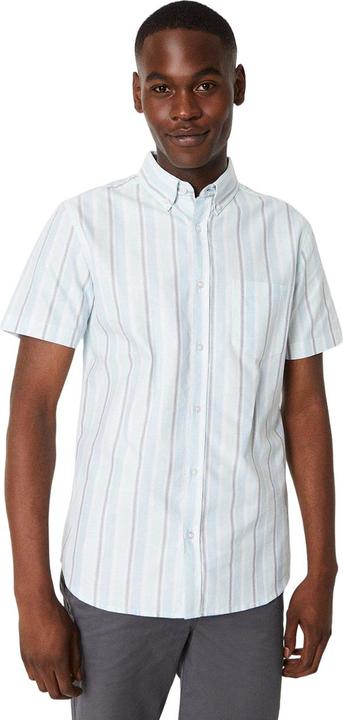 Actual product image Universal Textiles Mens Pastel Striped Short-Sleeved Shirt (XL)