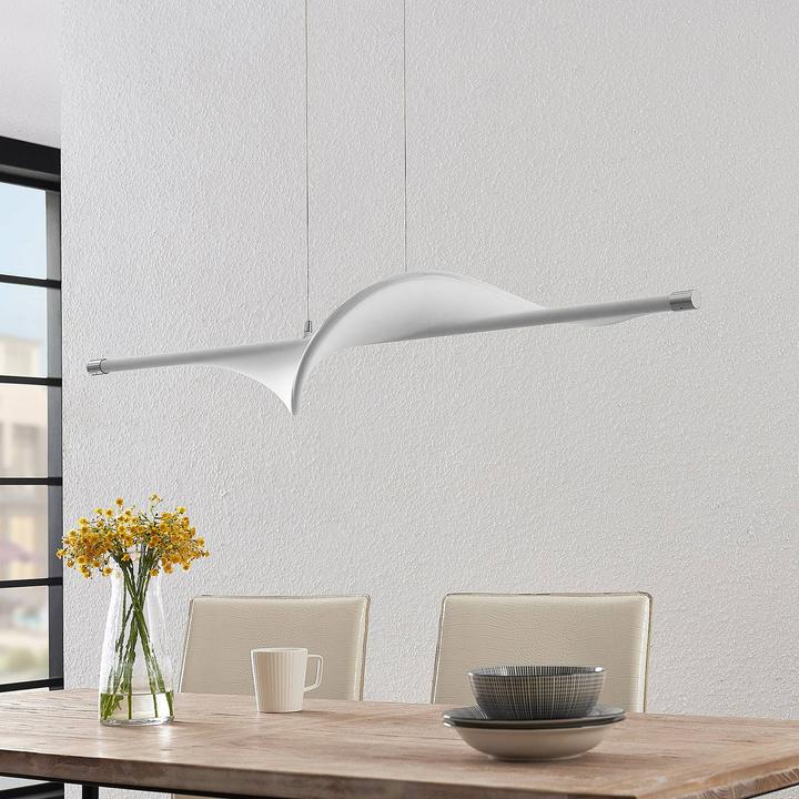 Actual product image Lucande Edano pendant light White/Chrome (1360 lm)