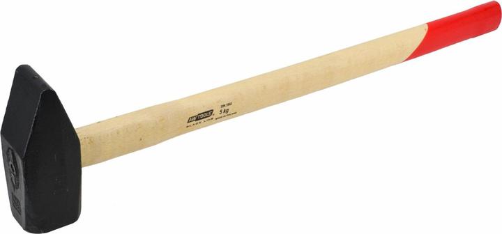 Actual product image Awtools Młotek Kowalski 5.0 kg Trzonek Drewniany Black Line (5260 g)