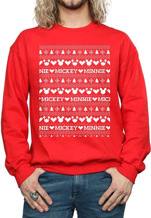 Produktbild Disney Mickey And Minnie Christmas Fair Isle Sweatshirt (S)