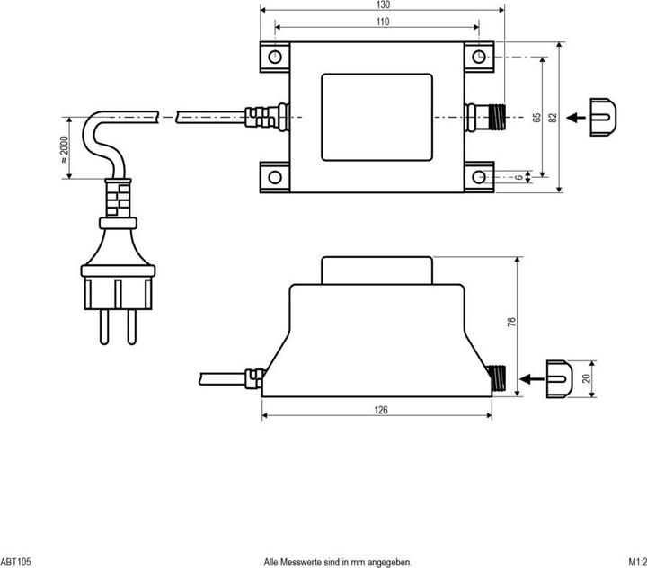 Image du produit EVN ABT105 Transformateur IP44 12V 105W