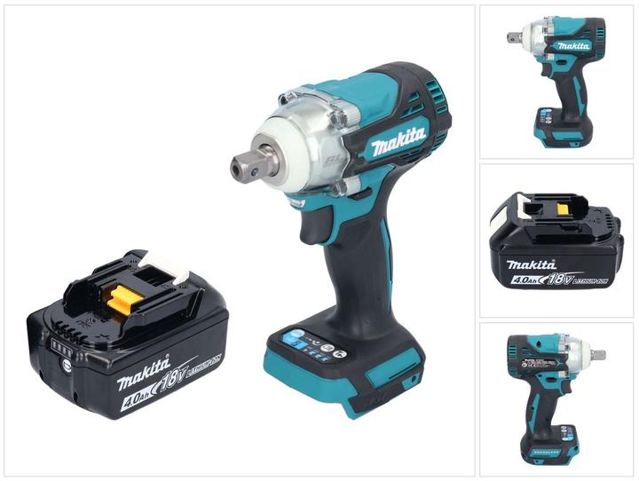 Produktbild Makita DTW 301 M1 Akku Schlagschrauber 18 V 330 Nm 1/2" Brushless + 1x Akku 4,0 Ah - ohne Ladegerät (Akkubetrieb)