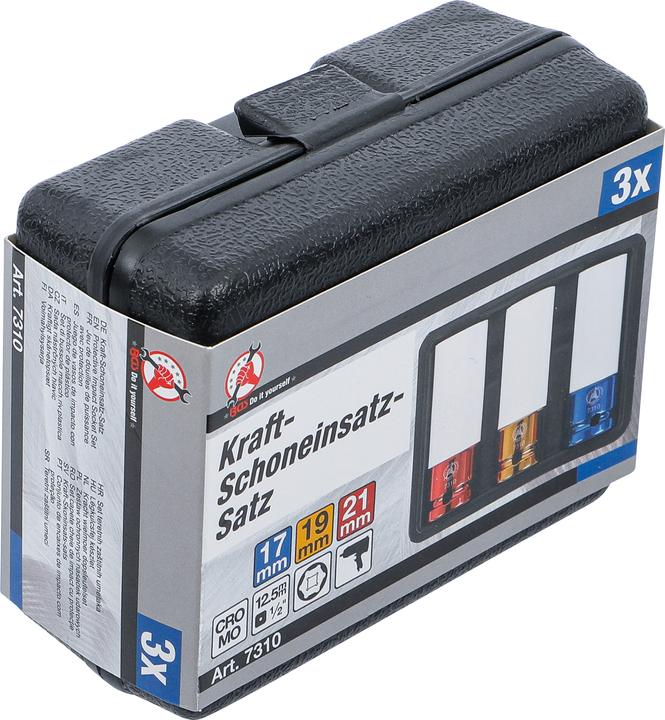 Produktbild BGS Kraft-Schoneinsatz-Satz (17 mm, 19 mm, 21 mm)