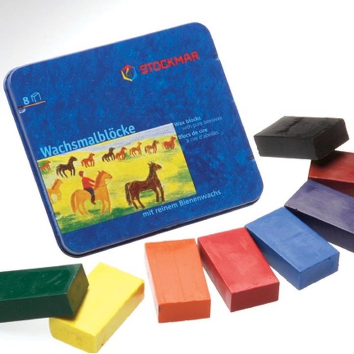 Actual product image Stockmar Wax crayon block (Sorted, Multicoloured, 8 x)