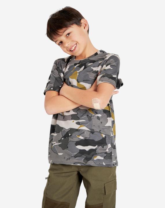 Produktbild Solognac T-Shirt Kinder Camouflage WOODLAND grau (12, 13, 14)