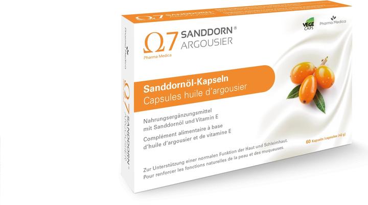 Produktbild Sanddorn Sanddornöl Argousier (60 Stück, Kapseln, 65 g)