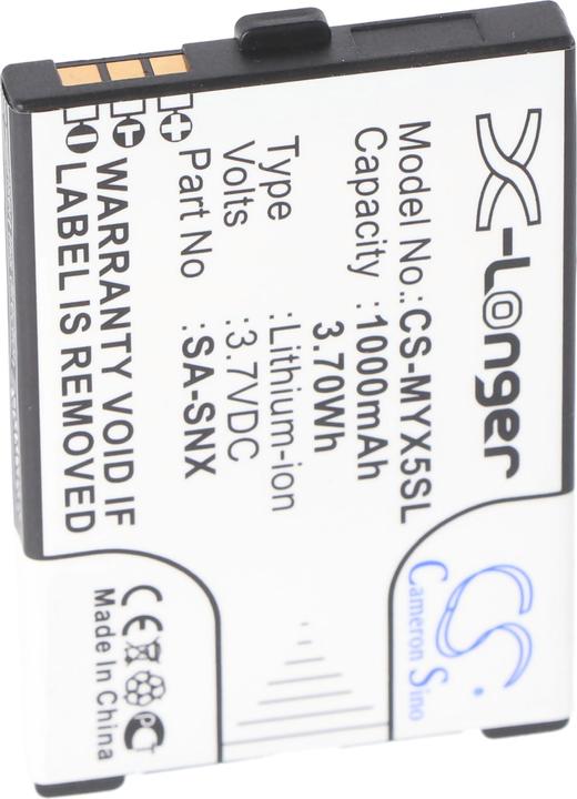 Actual product image AccuCell Battery for Sagem myX-3, myX-5