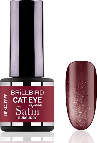 BrillBird Cat Eye SATIN - Burgundy 4ml (Burgundy, UV-Gel Lack)