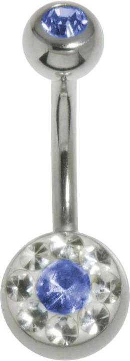 Actual product image Bijouteria Bellypiercing (Surgical steel 316L, Epoxy resin, Crystal)