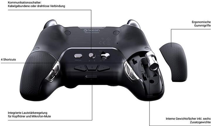 Produktbild Nacon Gaming Revolution Unlimited Pro Controller - Black (PS4)