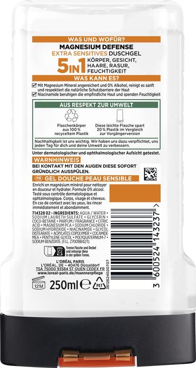 Actual product image L'Oréal Paris Men Expert Magnesium Defence (250 ml)