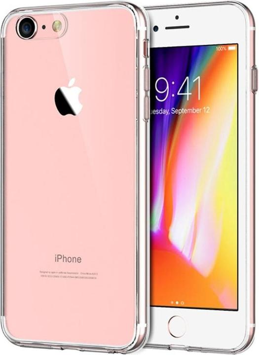 Actual product image König Design Apple iPhone 8 Case Transparent Silicone Case Clear Mobile Phone Cover (Apple iPhone 8)